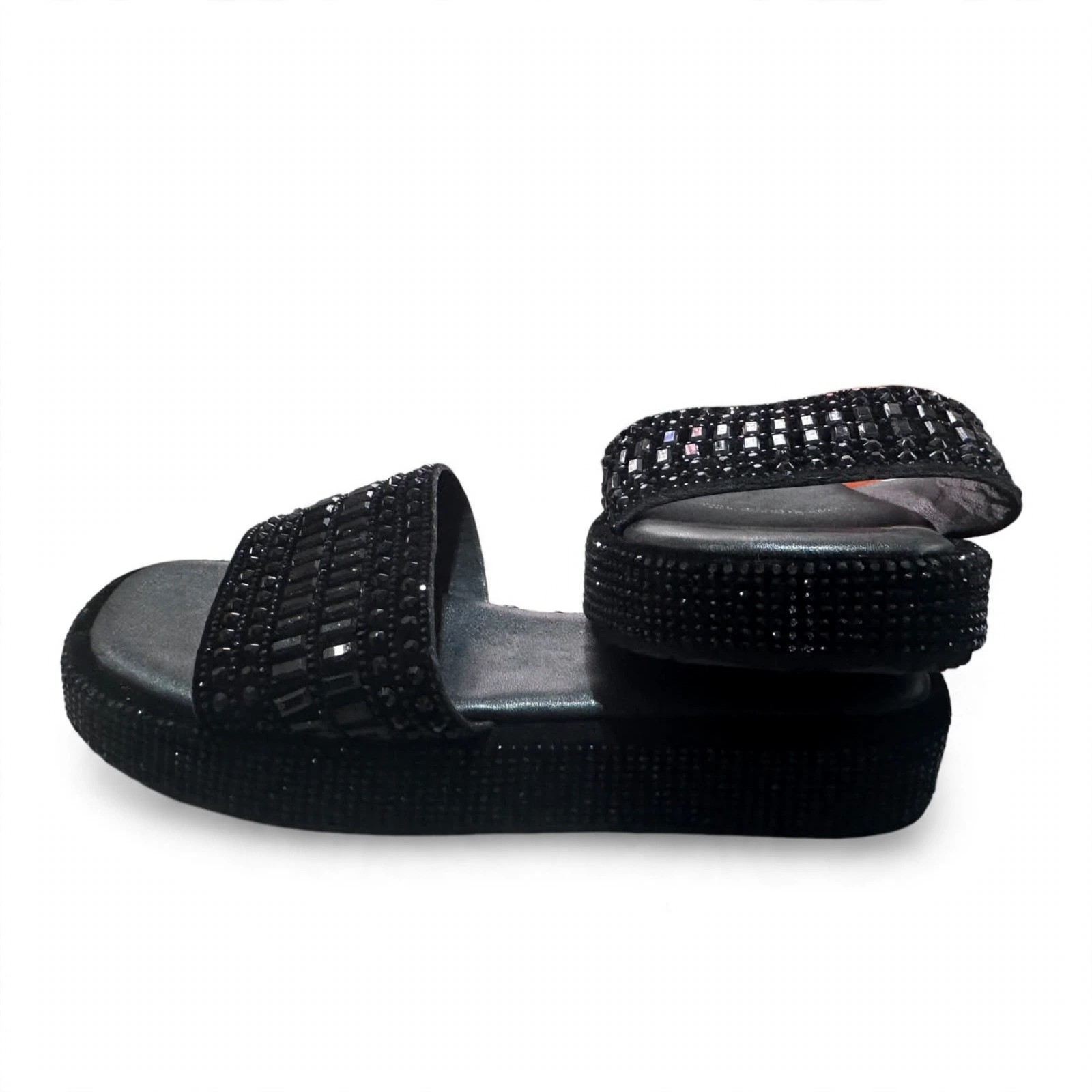 Tapettes Noire strass-Chic&brillante
